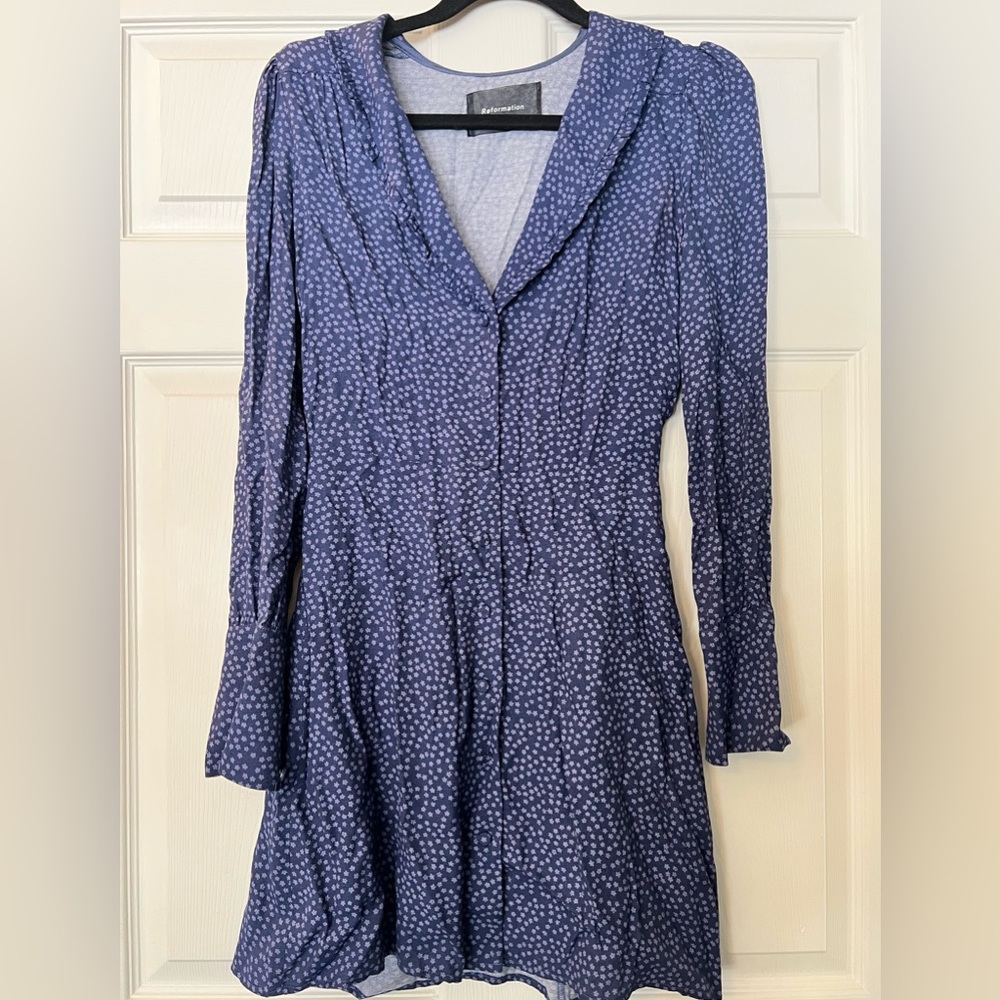Reformation floral mini Dress, Size 6